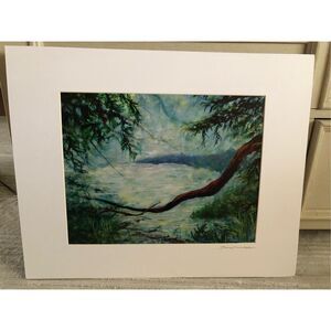 Bonnie Soule Karlsen Signed Landscape Print Matted 20x16